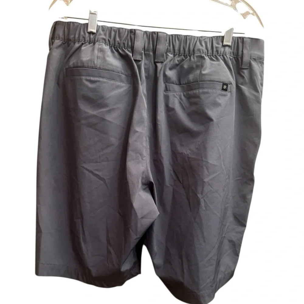 BANANA REPUBLIC Men's Gray Flat Front Golf Shorts Size 36 Pockets Outdoors